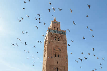Marrakech, Morocco November 23, 2012. The Koutoubia mosque, Marrakechのeditorial素材