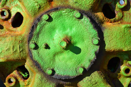 Old truck wheelの写真素材