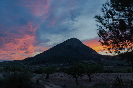 vivid colors of the skyの写真素材