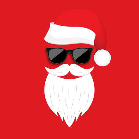 Santa claus with shades.のイラスト素材