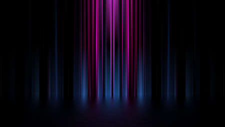 Futuristic showcase concept empty show scene Abstract geometric glow neon background, technology banner. Product display, Scene 3D Renderの写真素材