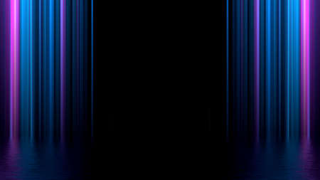 Futuristic showcase concept empty show scene Abstract geometric glow neon background, technology...