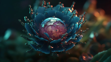 3d illustration of abstract geometric composition,digital artwork for creative graphic designの素材