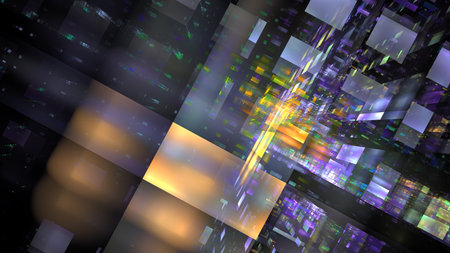 Reflective surfaces with light refractions and geometric patterns