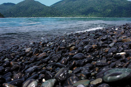 Coast line of sea in nice day                                の写真素材