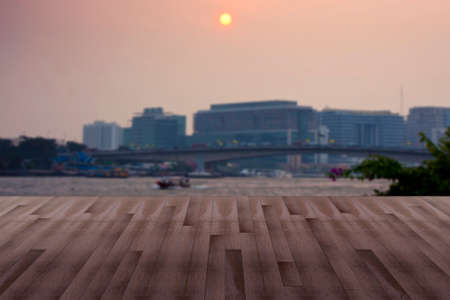 wooden table  の写真素材