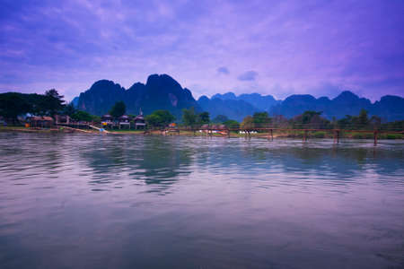River in vangvieng IIIIの写真素材