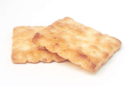 biscuits isolated on withe backgroundの写真素材