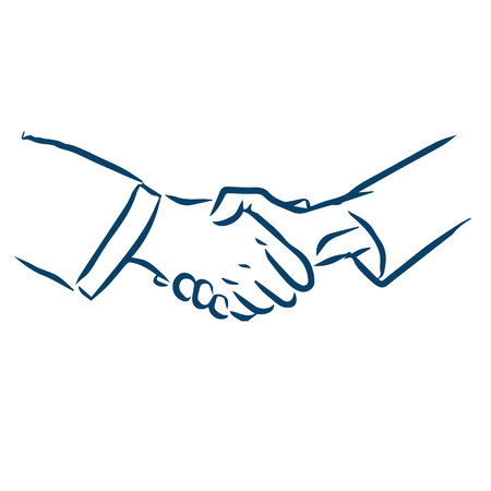 shaking handsのイラスト素材