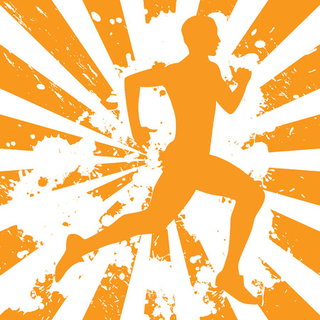 male runningのイラスト素材