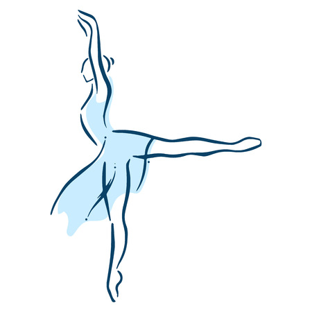 ballet femaleのイラスト素材