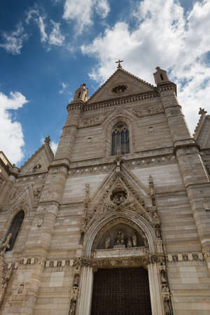 Naples cathedral of Saint Gennaro, Italyの写真素材