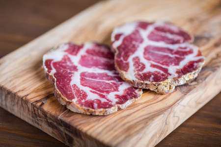 Capocollo of Martina Franca, Italian salami