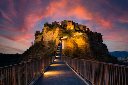 Ghost town of civita di bagnoregio, italy