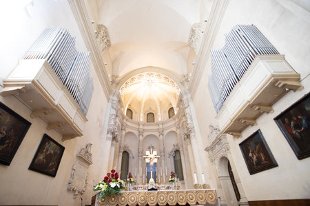 Basilica of Santa Croce, Lecce, Italyの写真素材