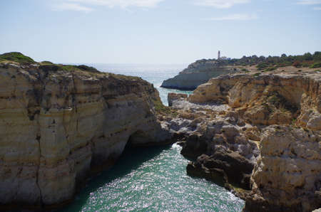 Hiking trail of the Sete Vales (seven valleys) in Lagoa. Algarve, Portugalの写真素材