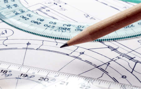 technical drawing - detailの写真素材