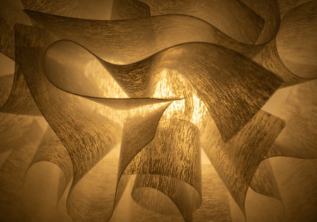 Wooden background with some soft shades and highlights on it in sepiaの写真素材