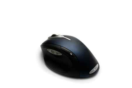 Wireless laser computer mouse. Black. 