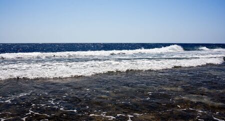 The Red Sea panoramic view in the windの写真素材