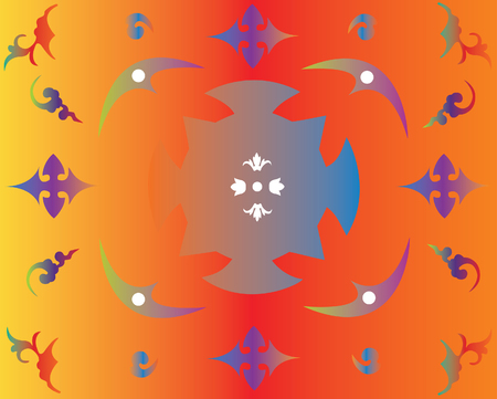 Abstract background with different elements for design useのイラスト素材