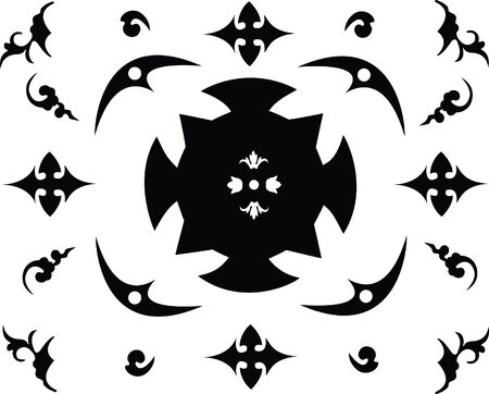 Abstract background with different elements for design useのイラスト素材