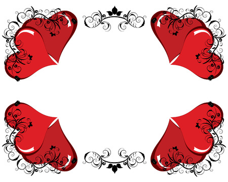 Abstract Valentine days background frame. Vector illustration. Abstract Valentine days background frame. Vector illustration.