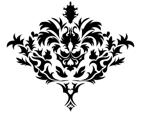 Abstract vintage vector emblem in victorian styleのイラスト素材