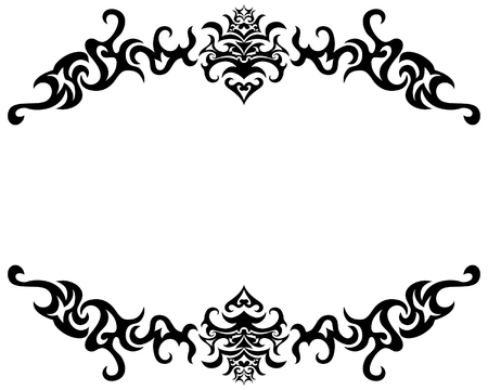 Abstract gothic vector frame for design useのイラスト素材