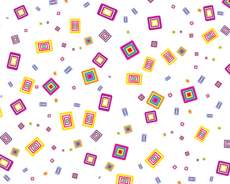 Rectangle stroke elements vector background in different colorsのイラスト素材
