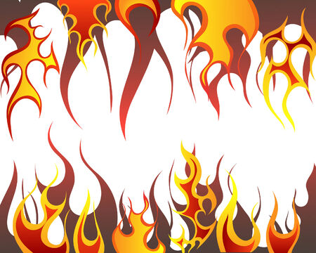Inferno fire vector background for design useのイラスト素材