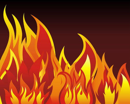 Inferno fire vector background for design useのイラスト素材