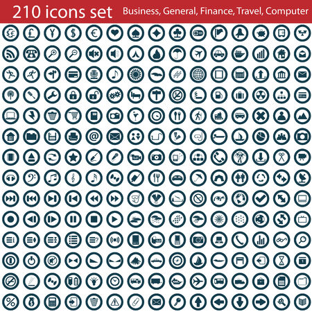 Biggest collection of different icons for using in web designのイラスト素材