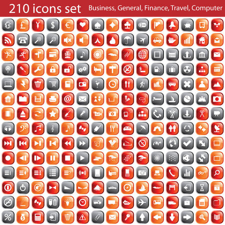 Biggest collection of different icons for using in web designのイラスト素材