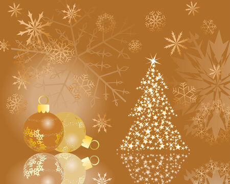 Beautiful vector Christmas (New Year) background for design useのイラスト素材