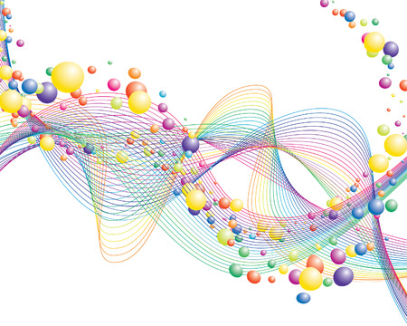 Colourful lines background on sea theme for design useのイラスト素材