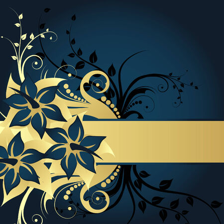 Floral background for design use. Vector illustration.のイラスト素材