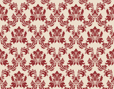 Damask seamless vector background.  For easy making seamless pattern just drag all group into swatches bar, and use it for filling any contours.のイラスト素材