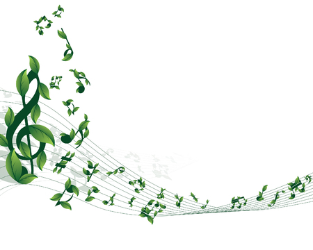 Vector musical notes staff background for design useのイラスト素材
