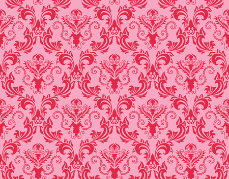 Damask seamless vector background.  For easy making seamless pattern just drag all group into swatches bar, and use it for filling any contours.のイラスト素材