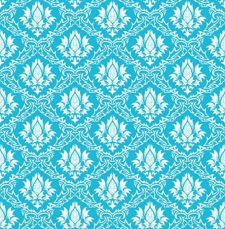 Damask seamless vector background.  For easy making seamless pattern just drag all group into swatches bar, and use it for filling any contours.のイラスト素材