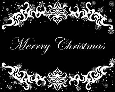 Beautiful vector Christmas (New Year) frame for design useのイラスト素材