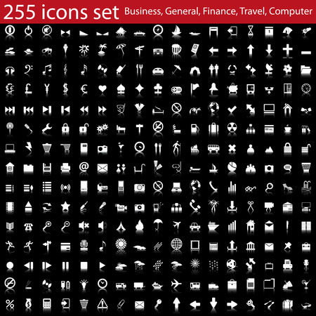 Biggest collection of different icons for using in web designのイラスト素材