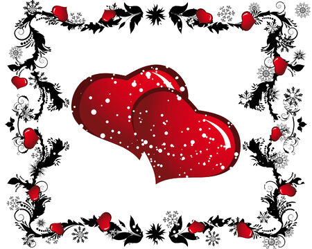 Abstract Valentine days background frame. Vector illustration. Abstract Valentine days background frame. Vector illustration.