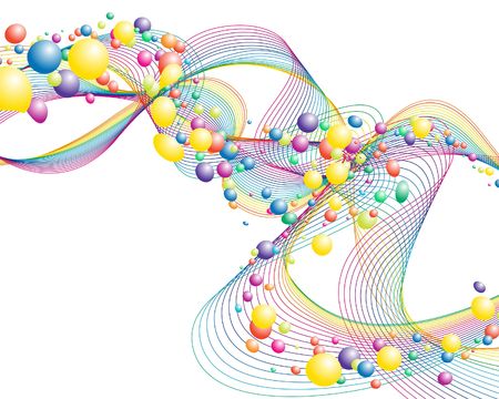 Colourful lines background on sea theme for design useのイラスト素材