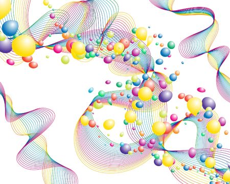 Colourful lines background on sea theme for design useのイラスト素材