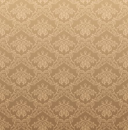 Damask seamless  background.  For easy making seamless pattern just drag all group into swatches bar, and use it for filling any contours.のイラスト素材