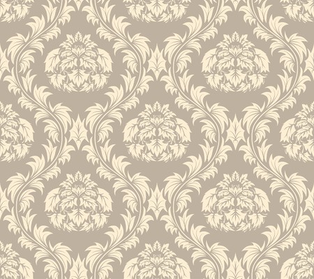 Damask seamless  background.  For easy making seamless pattern just drag all group into swatches bar, and use it for filling any contours.のイラスト素材