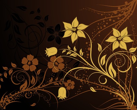 Floral background for design use. illustration. Floral background for design use. illustration.
