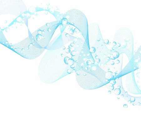 Abstract water  background with bubbles of airのイラスト素材